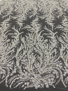 Thời trang mới 2024 đính cườm Ren Vải Thêu Ren đám cưới ren vải sang trọng - Product Image 2