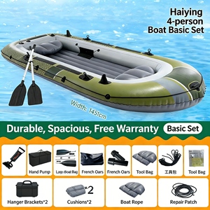 Jet-boat <span class=keywords><strong>gonflable</strong></span> compact avec pompe puissante, mini embarcation d'aventure pour l'exploration fluviale et des moments de plaisir aquatique palpitants - Product Image 5