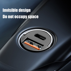 Chargeur de voiture USB Type C double port PD30W avec <span class=keywords><strong>adaptateur</strong></span> de charge rapide QC <span class=keywords><strong>18W</strong></span> OTP OVP - Product Image 5