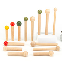 YUESHEN Accessoires pour panneau perforé en bois de style nordique personnalisé, crochet de rangement pour bâtonnets d'allumettes et tiges rondes, pièces usinées CNC