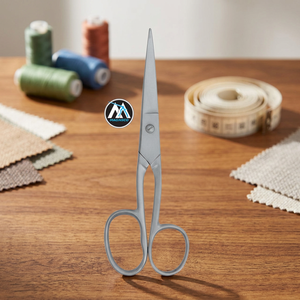 Household Tailor's Sewing Scissors with <b>Pointed</b> Tips Stainless Steel Silver 8" 10" Sizes MAQNSCO Brand for Sewing Craft Projects - Product Image 3