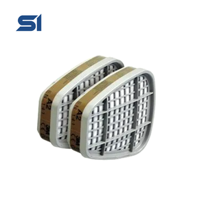 Cartucce in Plastica Monouso e Riutilizzabili, Respiratore a Filtrazione a Motivo Piatto per <span class=keywords><strong>Gas</strong></span> e Vapori Tipo 6055, Ricambi per 3M Band - Product Image 2