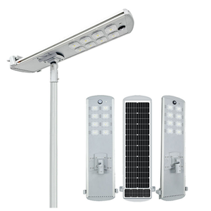 Lampadaire solaire autonettoyant tout-en-un en alliage d'aluminium IP65 pour autoroute, garantie 5 ans, lampes LED solaires 30W-80W - Product Image 1