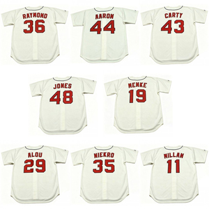 Camiseta de Béisbol Retro Cosida de los Años 60 (1960-1967) para Adultos y Jóvenes, con los Nombres de FELIX MILLAN, FELIPE ALOU, CLAUDE RAYMOND, HANK <span class=keywords><strong>AARON</strong></span>, 48 <span class=keywords><strong>JONES</strong></span>, Tallas S-5XL - Product Image 1