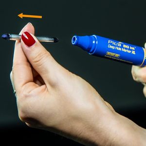 Smart XL blu evidenziatore con punta pennarello 2-4mm lunghezza 160mm 170/41 inchiostro grande Pica - Product Image 4