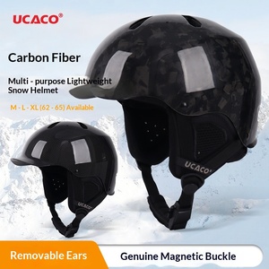 Casco de Seguridad para Esquí Unisex, Casco Anticolisión de Fibra de Carbono para Snowboard, Talla XXL para Adultos, Otoño 2026, Equipo de Esquí, Venta al Por Mayor - Product Image 5
