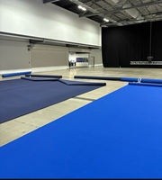 Tapis aiguilleté bleu jetable uni pour événements d'exposition, lieux de mariage, etc. – Direct usine chinoise