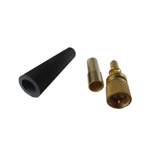 BNC Connector Female Head Wire Housing Gold Plated BNC L5 10-32 Connector Adapter