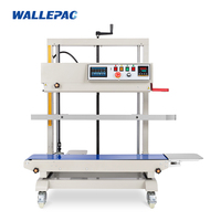 Scelleuse verticale industrielle continue FR1300V pour sacs plastiques/feuilles, mini-sacoches, machine de thermoscellage automatique pour canettes de boissons