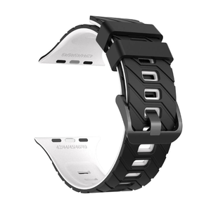 Bracelets en silicone sportifs bicolores interchangeables Win-Win, durables et flexibles, pour <span class=keywords><strong>Apple</strong></span> <span class=keywords><strong>Watch</strong></span> Series <span class=keywords><strong>7</strong></span> 45 mm - Product Image 5