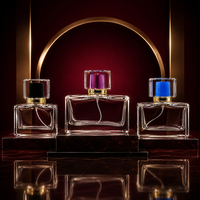 Flacon de parfum personnalisé, flacon de parfum arabe, 30 ml, 50 ml, 100 ml, flacons de parfum en verre vides en gros avec boîte