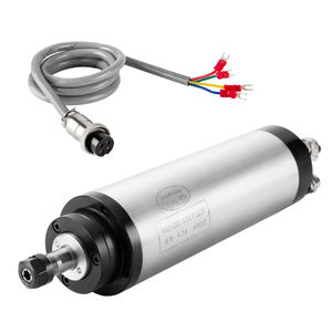 Moteur de broche CNC refroidi par eau silencieux Zhong Hua Jiang ER11 65mm 4 roulements 0.8KW 110V/220V pour machine de gravure CNC - Product Image 1