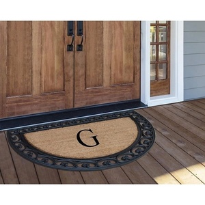 Custom Personalized DIY Family Surname Name Initial Letter Monogram Outdoor Door Rugs - Product Image 6