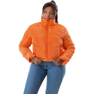 <b>Women's</b> Cropped <b>Puffer</b> <b>Jacket</b> Custom Quilted Winter <b>Jacket</b> <b>Lightweight</b> Insulated Crop <b>Puffer</b> Coat Private Label outwear <b>jacket</b> - Product Image 1
