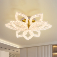 Lustre moderne OEM/ODM, luminaire suspendu au plafond, minimaliste, en forme de feuille, lumières LED au plafond, design floral pour cuisine, chambre à coucher