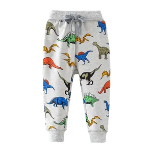 custom kids digital print french terry organic cotton trousers