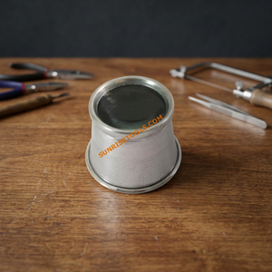 Loupe en acier inoxydable irrégulière SUNTOOLS/STIPL pour la testation des gemmes et la fabrication de bijoux - Product Image 5