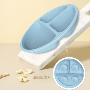 Platos de Silicona de Grado Alimenticio para Bebés y Niños Pequeños, Diseño Dividido, Libres de BPA, Plato de Cena de Silicona para Niños Pequeños, Más Vendidos - Product Image 3