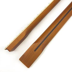 22 Perdeli 9.5 İnç Saten Kaplamalı Kavrulmuş Akçaağaç TL Elektro Gitar Sapı, İnci Beyazı Blok Kakma ve Beyaz Kenar Çerçevesi ile Gitar Parçaları için - Product Image 2