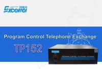 Système téléphonique intercom extensible PABX Excelltel TP152-480 en métal, 80 extensions, identification de l'appelant, appel d'urgence pour hôtels et bureaux