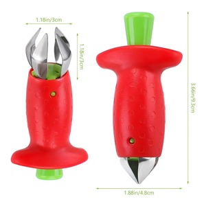 Strawberry Huller Pineapple Cutters Novel Tomato Stalks Remover Fruit Knife Useful Strawberry Leaf Cleaner Kitchen Accessories - Product Image 6