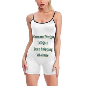 ชุดจั๊มสูทเล่นโยคะแบบไม่มีสายรัดรอบคอพิมพ์ลายดอกไม้แบบโพลินเนเซียกีฬาของผู้หญิง - Product Image 5