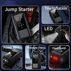 Avviatore di Emergenza Portatile per Auto 300A 12V con Compressore d'Aria, Power Bank 6400mAh, Booster Batteria di Emergenza 150PSI e Soccorso Stradale - Product Image 3