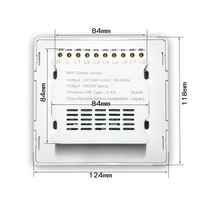 Interruptor Táctil Inteligente Tuya Wifi, Especificación Brasileña, Cable de Fase y Neutro, Control por Aplicación, Iluminación AC 100-240V PC Flame