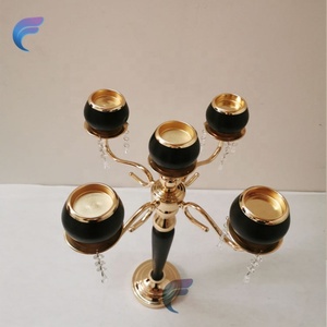 Antique Minimalist <b>Brass</b> Long Stemmed Tapered Candle Holder Stick Set Decorative Gold <b>Candlestick</b> Holder for Christmas - Product Image 5