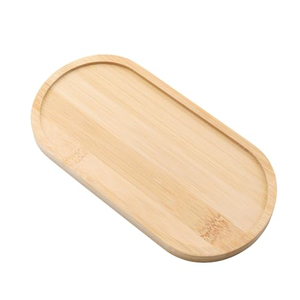 Plato Pequeño de Bambú para Aperitivos de Frutas y Sushi - Product Image 1