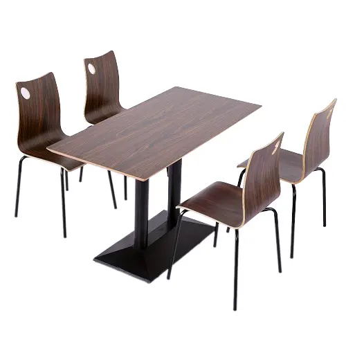 Mobili da ristorante tavoli sedie ristorante tavoli da pranzo e sedie Set tavoli e sedie da mensa in legno curvato