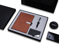 Ensemble de carnets multifonctionnels, coffret de papeterie de luxe, cadeau de bureau exécutif, logo personnalisé, souvenir d'entreprise