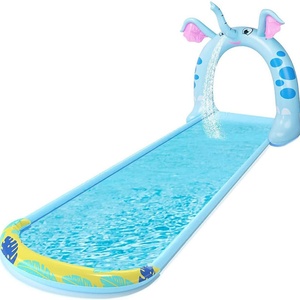 Slip and <b>Slide</b> Lawn Water Toy with Sprinkler, 16ft Water <b>Slide</b> for Kids' Backyard, Spraying Inflatable Water <b>Slide</b> Backyard for - Product Image 1