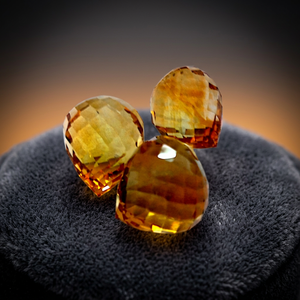 Natural Gold <b>Citrine</b> Gemstones 3-4mm Teardrop Drill Cut Loose Gems Third Party Certified Gopika Fine Jewelry Wholesale Lot - Product Image 3