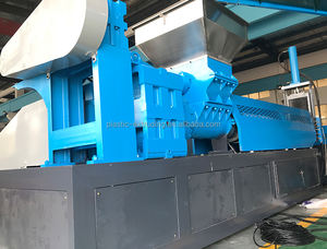 Film plastico Horserider che ricicla la macchina per pelletizzazione a umido per animali domestici granulatore per estrusione a doppio rullo - Product Image 2