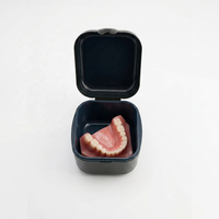 Boîte de rangement orthodontique haut de gamme en gros avec filtre, boîte de nettoyage pour prothèses dentaires, conteneur étanche pour appareil dentaire en voyage
