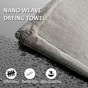 कस्टम डिजाइन सेवा नैनोवे तौलिया के साथ सुपर अवशोषित और थोक थोक का विवरण देने के लिए प्रीमियम माइक्रोफाइबर कार तौलिए - Product Image 5