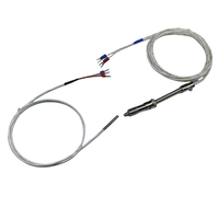 Sensor Termokopel Platinum Industri 2 Kawat 3 Kawat Tahan Suhu Tinggi Pt100 Termometer Resistansi OEM Baja Tahan Karat IP65