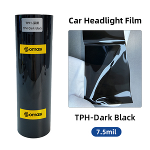 Película coreana de material TPH para cambio de color de faros, tinte oscuro negro para luces de coche, 7.5mil, para lámparas traseras de automóviles, precio al por mayor - Product Image 3