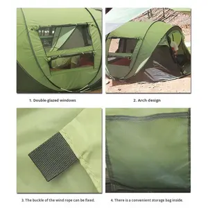 เต็นท์ชายหาดแบบพับอัตโนมัติสำหรับฤดูร้อน ใช้งานกลางแจ้งได้ รองรับหลายคน กางเร็วใน 1 วินาที ขนาด 1000-1500 <span class=keywords><strong>ม</strong></span><span class=keywords><strong>ม</strong></span>. - Product Image 4