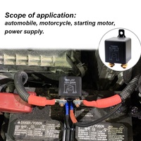 Relé automático de 12V 200A, 4 pines, relé de arranque de coche de alta resistencia normalmente abierto