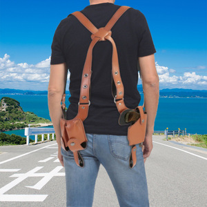 Funda Táctica Daqin con Portacargador, Cuero PU, Correa de Hombro Vertical Ajustable, Modelo 1 para Portación Oculta - Product Image 6