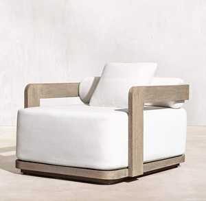 أريكة حديثة فاخرة من خشب الساج والفيلا وفناء الحديقة مقاومة للطقس - Product Image 6