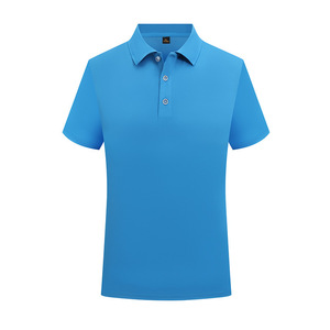 Polo uni à manches courtes en polyester, protection solaire, usage quotidien - Product Image 1