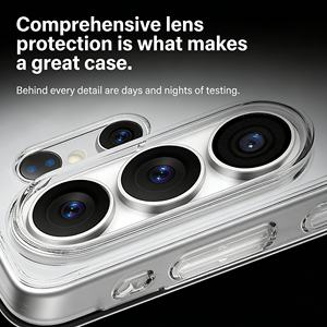 Étui de téléphone TPU+PC avec texture anti-empreintes digitales ultra magnétique en cristal anti-jaunissement pour Samsung Galaxy S26 Ultra - Product Image 4