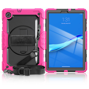 Funda Resistente a Impactos 2023 de Silicona y PC con Soporte y Protección de Pantalla para <span class=keywords><strong>Tab</strong></span> <span class=keywords><strong>M10</strong></span> <span class=keywords><strong>Plus</strong></span> (<span class=keywords><strong>TB</strong></span>-<span class=keywords><strong>X606F</strong></span>) - Product Image 3