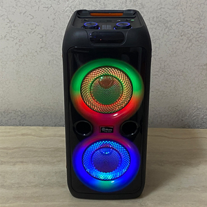 Altavoz Portátil para Exteriores Partybox, Altavoz Karaoke, Altavoz Activo de Plástico, Reproductor de Música, Sistema de Audio para Fiestas, Doble de 8 Pulgadas, Negro - Product Image 5