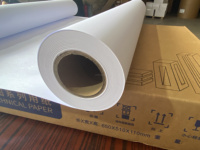 80g A1 Papel de dibujo 610mmX50m Rollo de papel para Impresión en línea CAD, adecuado para HP, Canon, Epson Plotters, dibujos de diseño