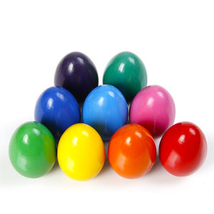 9色非毒性卵型パームグリップクレヨンセット幼児および子供のための洗えるペイント - Product Image 5