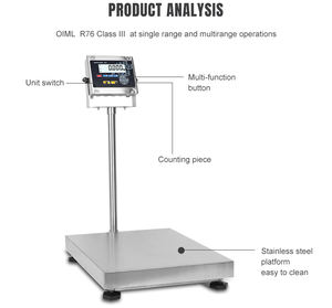 पैमाने पर डिजिटल थोक मूल्य टीसीएस 150Kg वजन संतुलन बेंच इलेक्ट्रॉनिक डिजिटल मंच पैमाने - Product Image 2